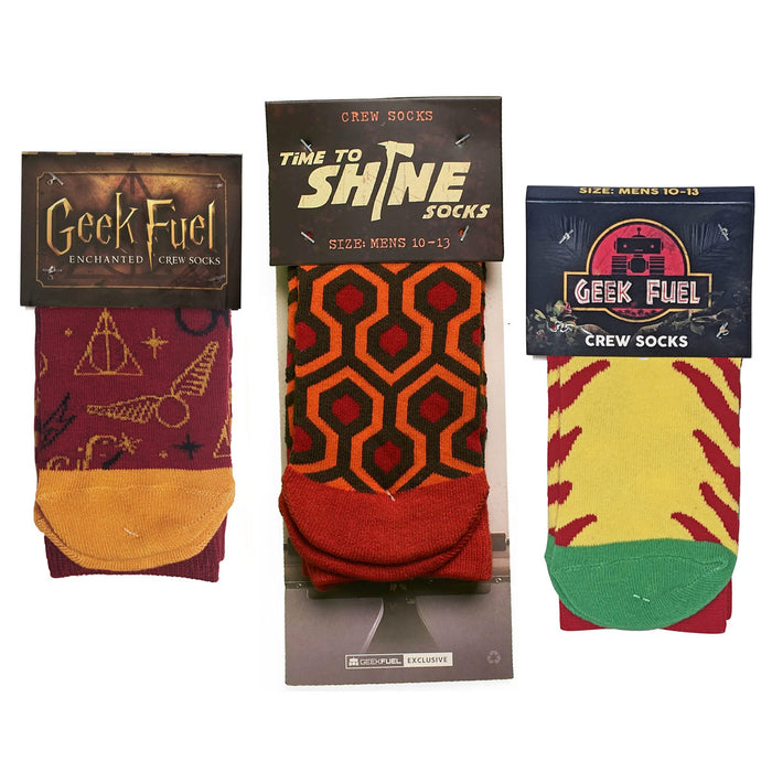 3-Pack of Mystery Geek Fuel Crew Socks for $24 (33% off)