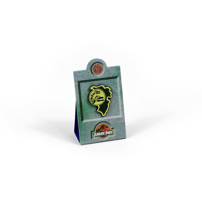 Jurassic Park x Mondo Brachiosaurus Paddock Sign Enamel Pin