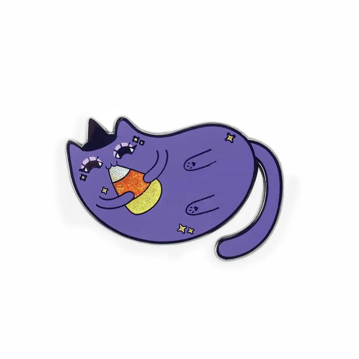 Kawaii Candy Corn Kitty Enamel Pin by Sparklebombb