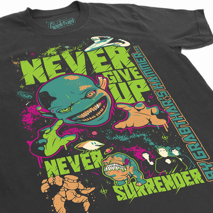 Never Surrender Tee (Geek Fuel Exclusive)