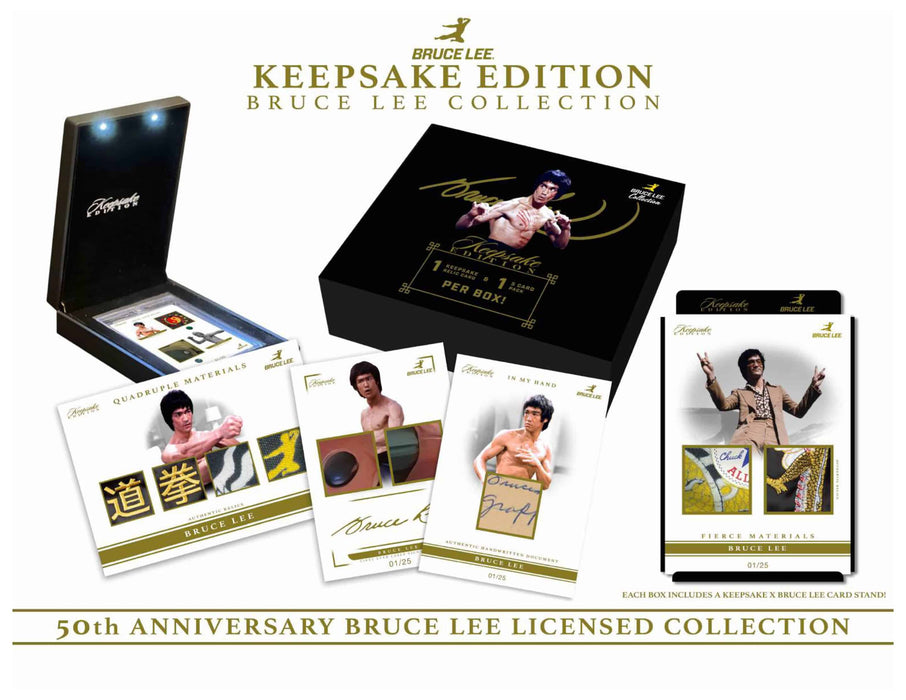Bruce Lee 50th Anniversary Keepsake Edition Series 1 (CASE) + BONUS: 1/1 EXCLUSIVE BRUCE LEE HIT PACK