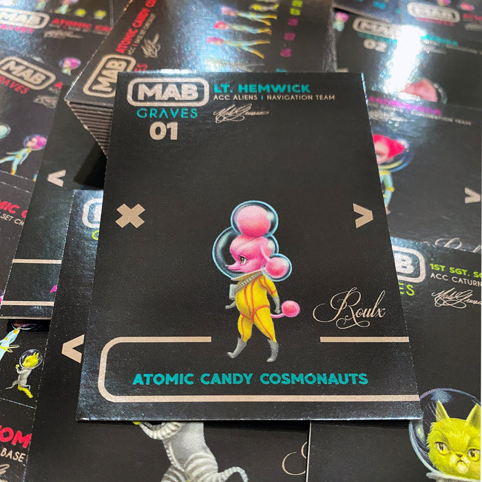 Mab Graves Atomic Candy Cosmonauts Artist Trading Card BOX + AUTOGRAPH #/10