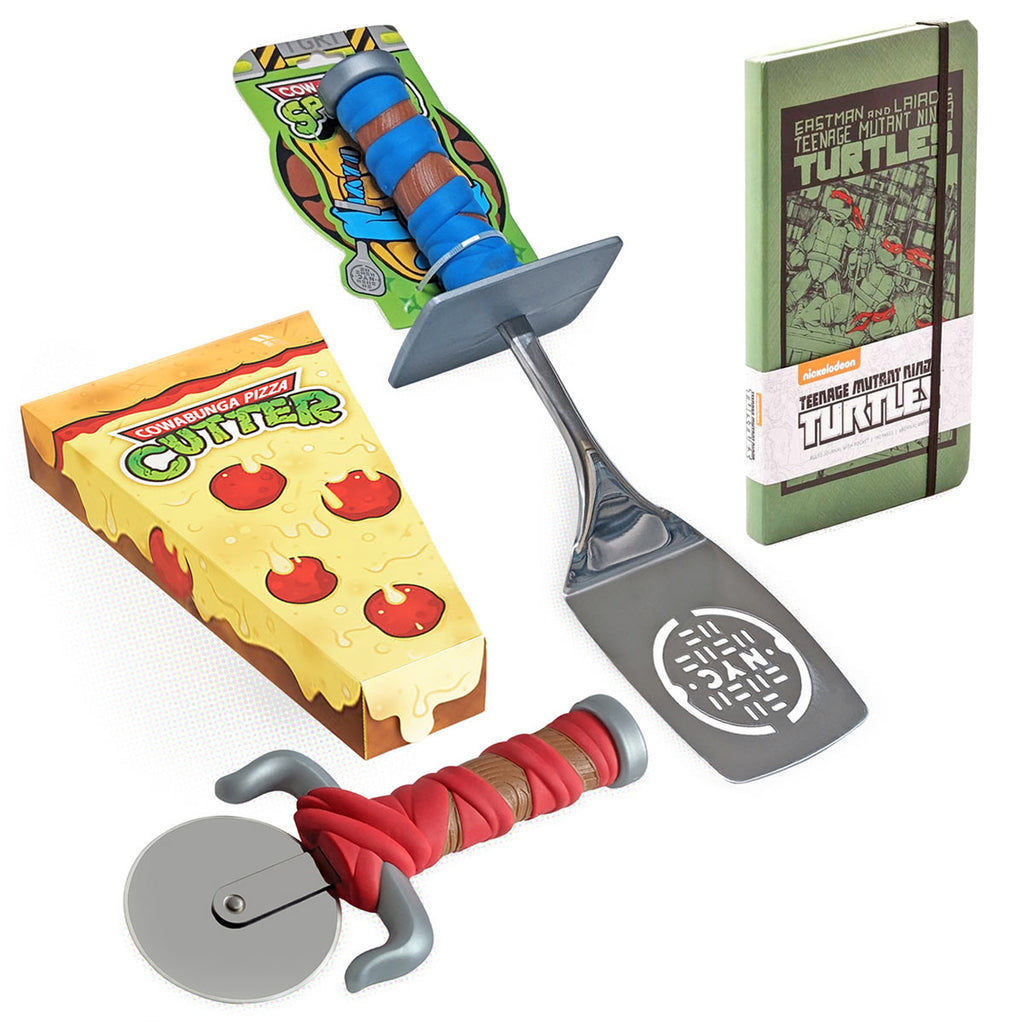 Cow-A-BUNDLE! Geek Fuel Spatula, Pizza Cutter, and TMNT Hardcover Jour