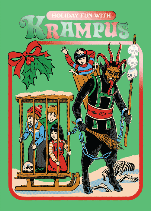 Steven Rhodes “Holiday Fun with Krampus” Collectible Art Card Steven Rhodes “Holiday Fun with Krampus” Collectible Art Card