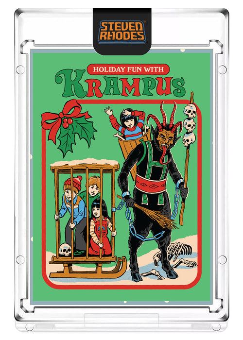 Steven Rhodes “Holiday Fun with Krampus” Collectible Art Card (Serial Number LE #/199) Atomic Foil Variant