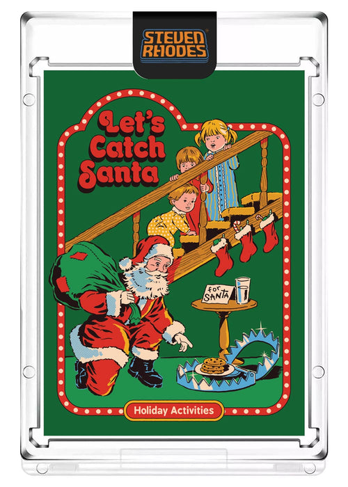 Steven Rhodes “Let's Catch Santa” Collectible Art Card (Serial Number LE #/199) Atomic Foil Variant