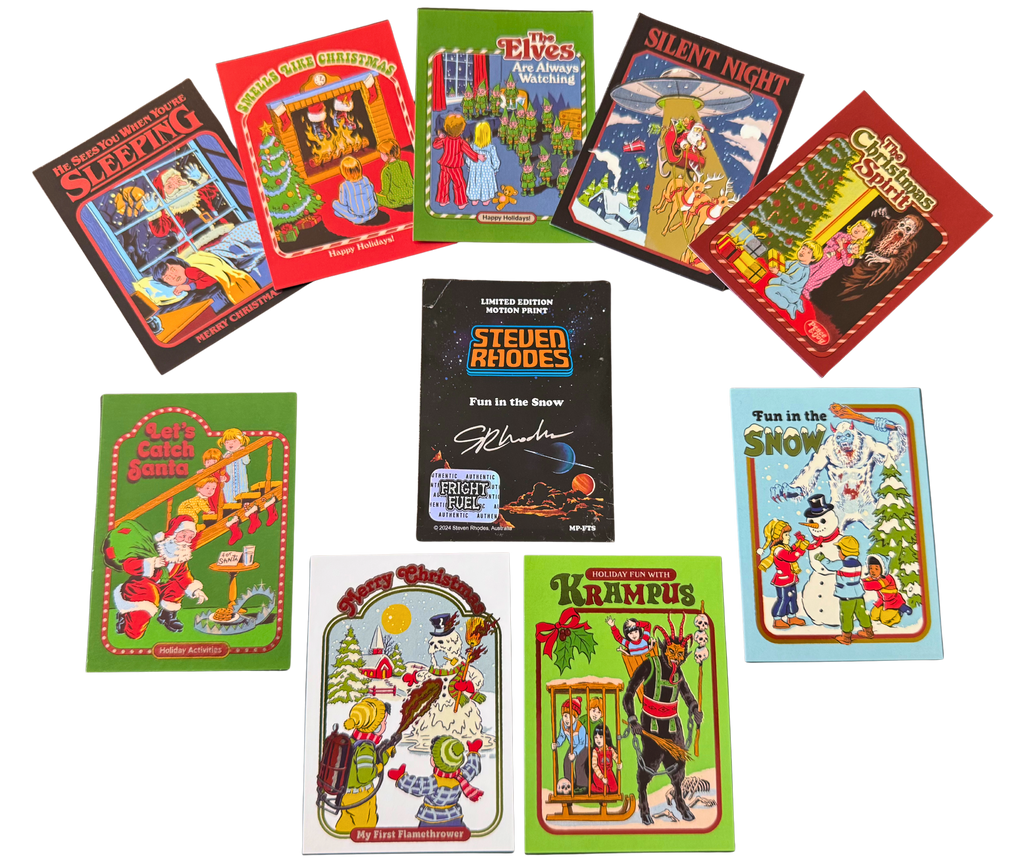 Steven Rhodes “Happy Holidaze Collection” Collectible Card Set +