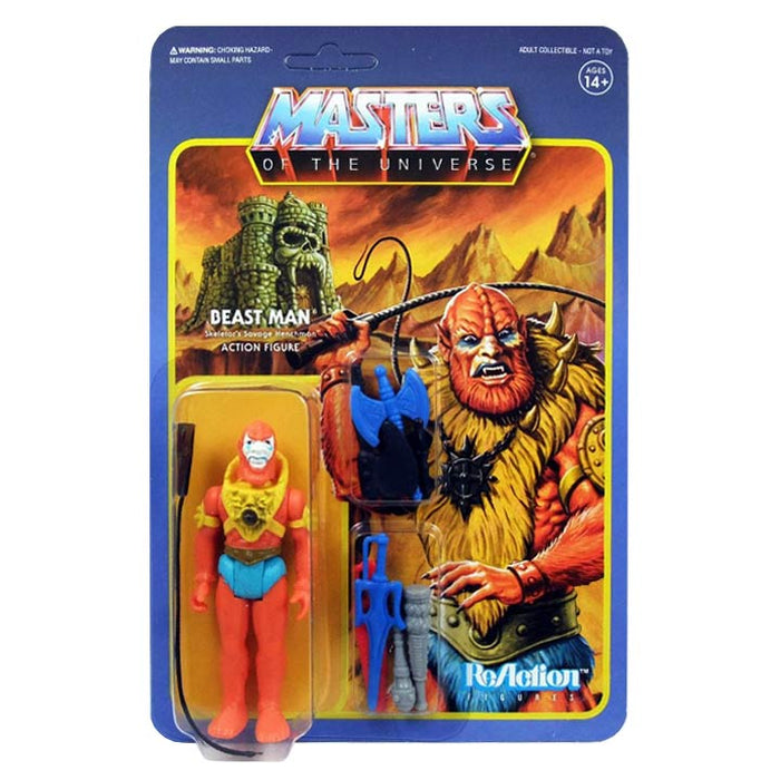Masters of the Universe Beast Man (with Weapons Pack) 3 3/4-Inch ReAction Figure