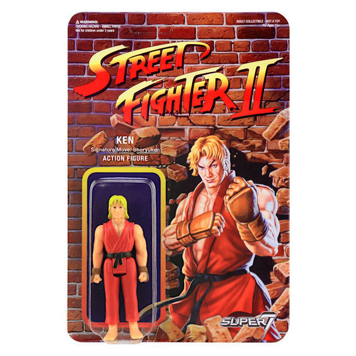 Street Fighter II Ken 3 3/4-Inch ReAction Figure