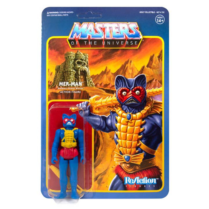 Masters of the Universe Mer-Man (Carry Case Color Variant) 3 3/4-Inch ReAction Figure