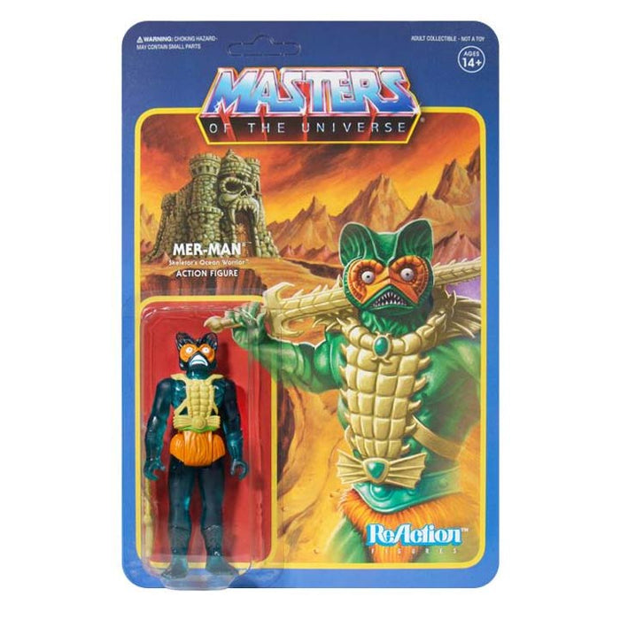 Masters of the Universe Mer-Man (Clear Green Variant) 3 3/4-Inch ReAction Figure
