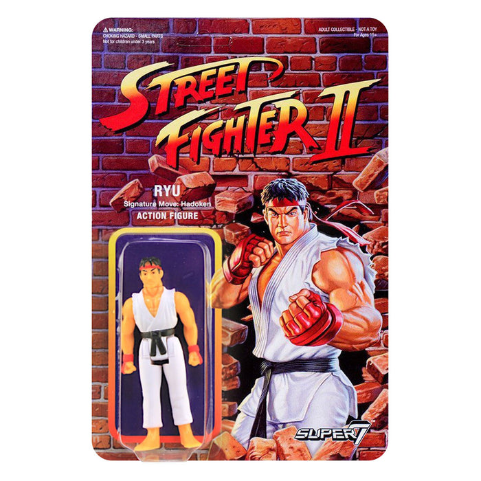 Street Fighter II Ryu 3 3/4-Inch ReAction Figure