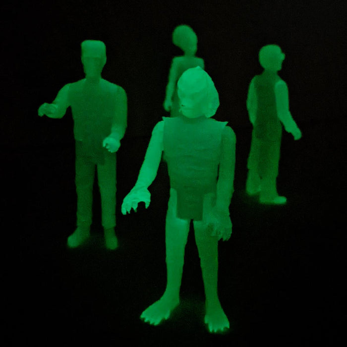 Universal Monsters Glow-in-the-Dark ReAction Figure 4-Pack