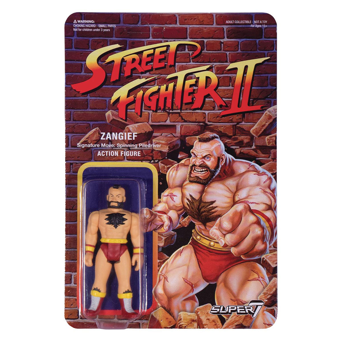 Street Fighter II Zangief 3 3/4-Inch ReAction Figure